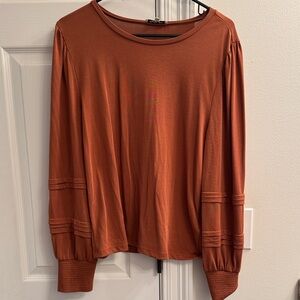 Another Love Terracotta Long Sleeve Top